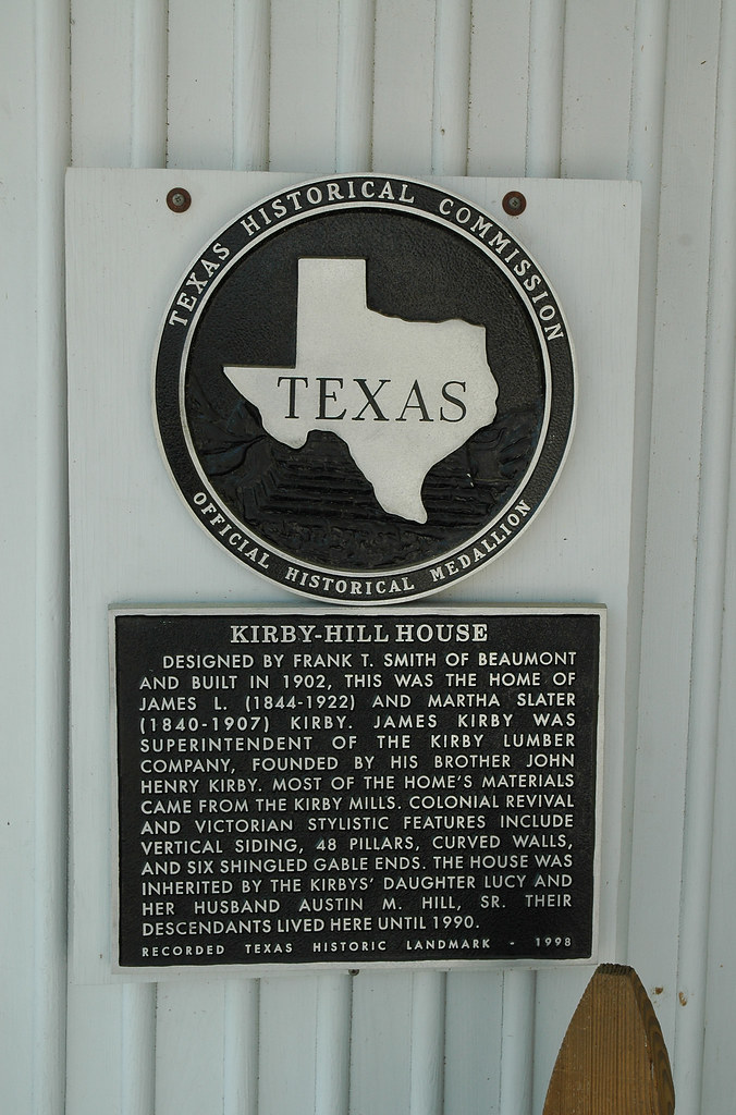 KirbyHill House Historical marker located in Kountze, Tex