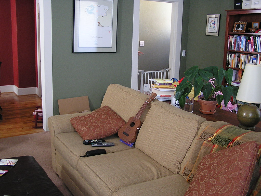 P1010002 Living room area with play area behind couch. Leigh B Flickr