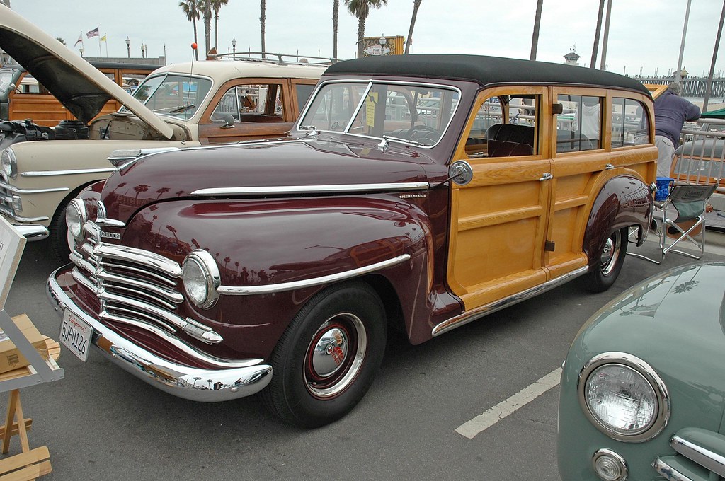 HB Car Show Plymouth woodie. howard gribble Flickr