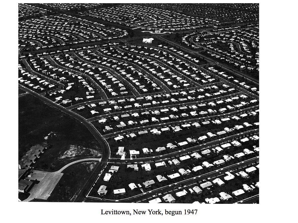 Levittown, New York, begun 1947 History of Architecture, CCA Flickr