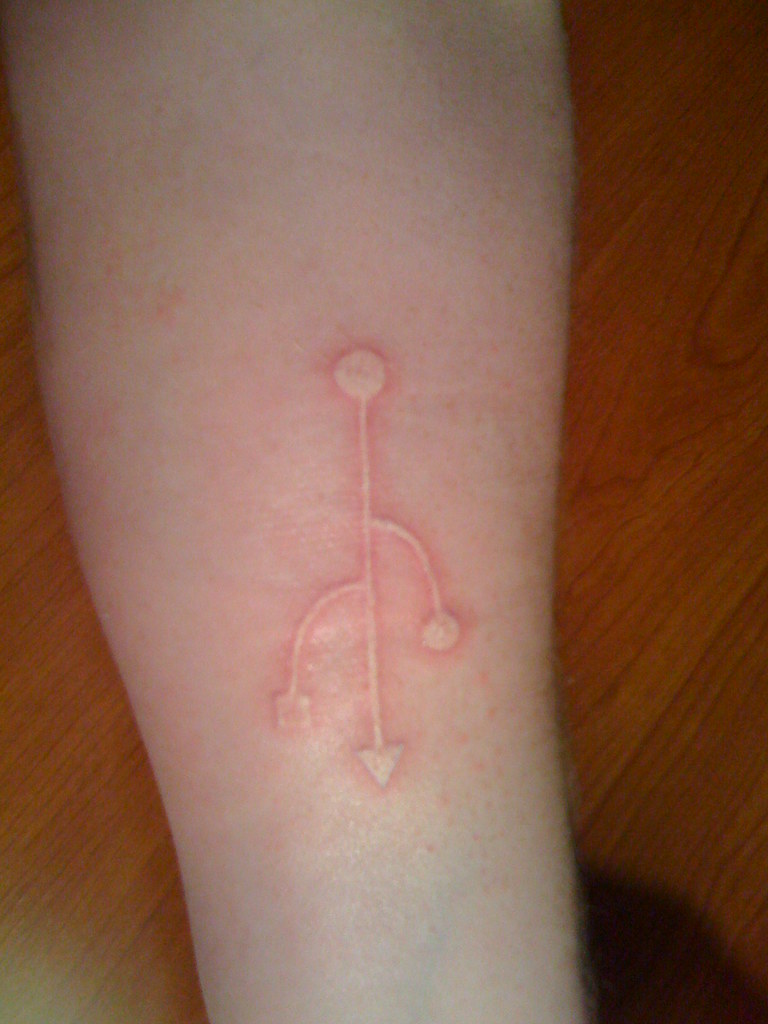 White Ink Tattoo | Ray's New White Ink Tattoo! He'll Have To… | Flickr 1024_x_768_jpg