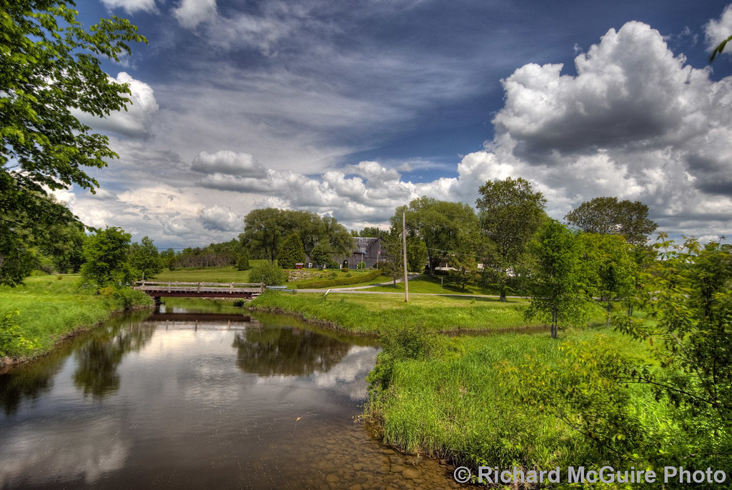 Stream at SainteCeciledeMasham, western Quebec Thick cl… Flickr