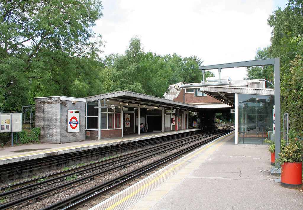 Ickenham Underground station Looking eastbound bowroaduk Flickr
