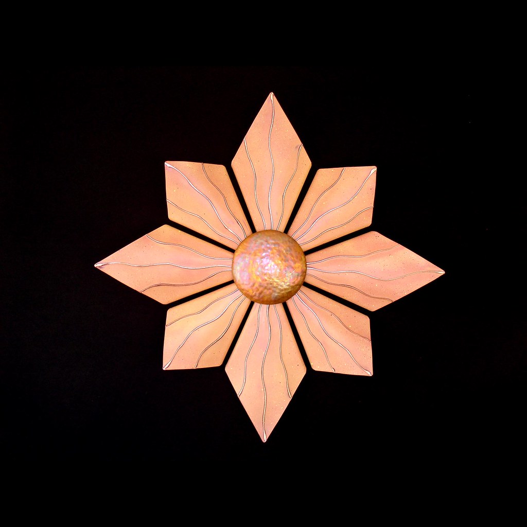 Copper Star wall sculpture 31" dia. Hand cut and hand form… Flickr