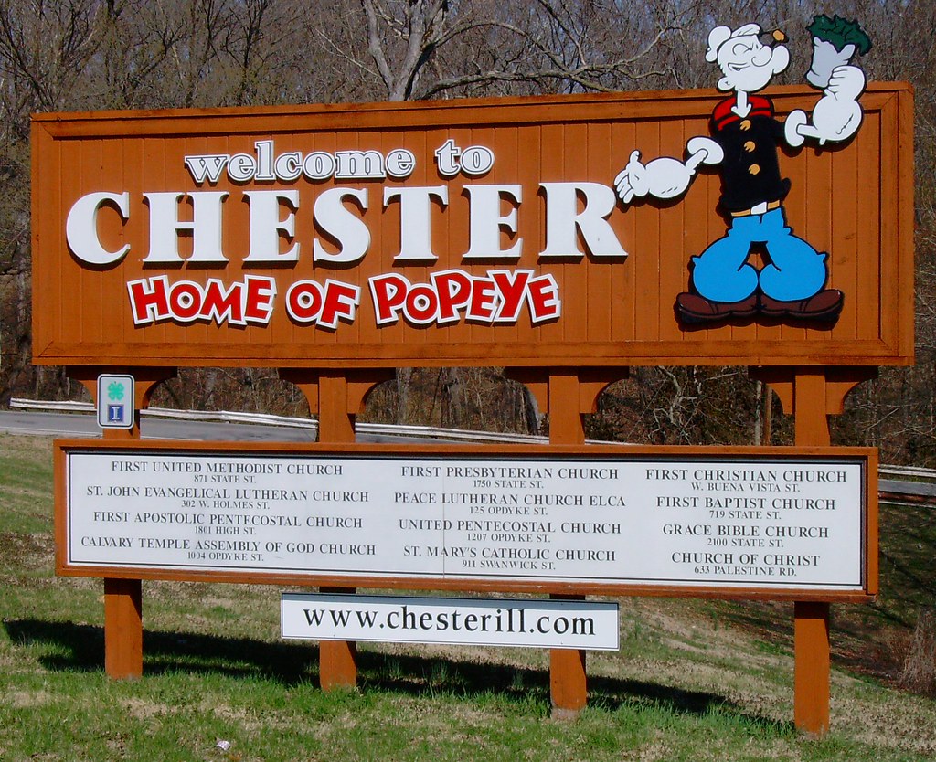 to Chester Sign (Chester, Illinois) Located at the… Flickr