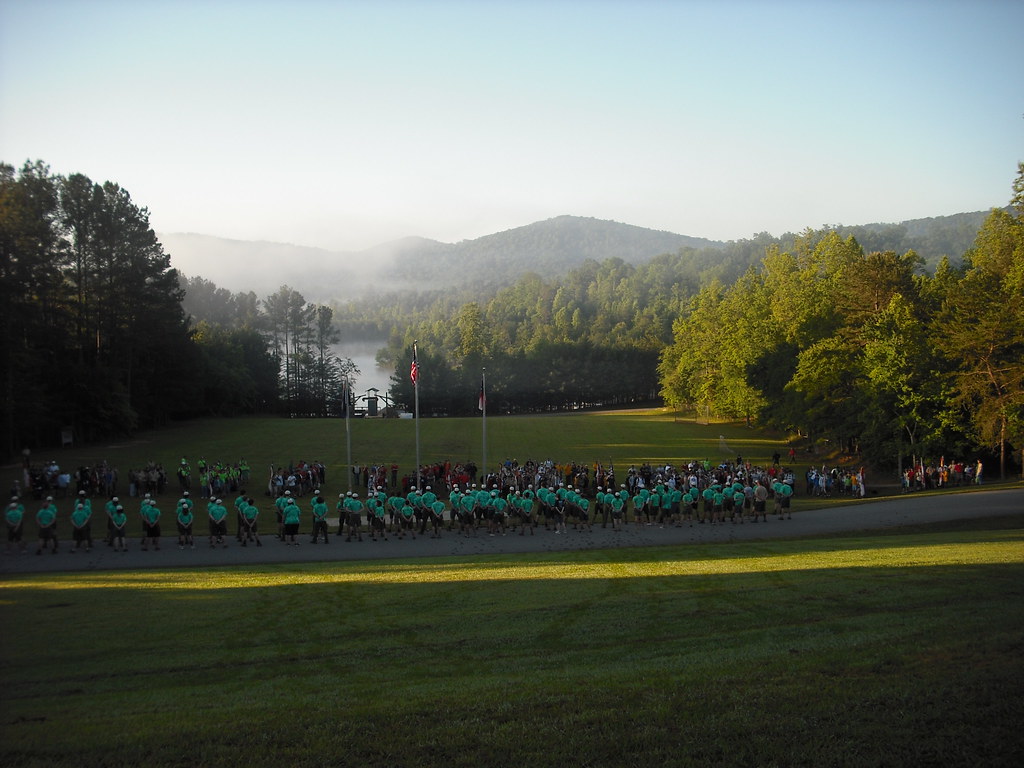 Scout Camp Lake in the morning with the lineups. Ted Ryan Flickr