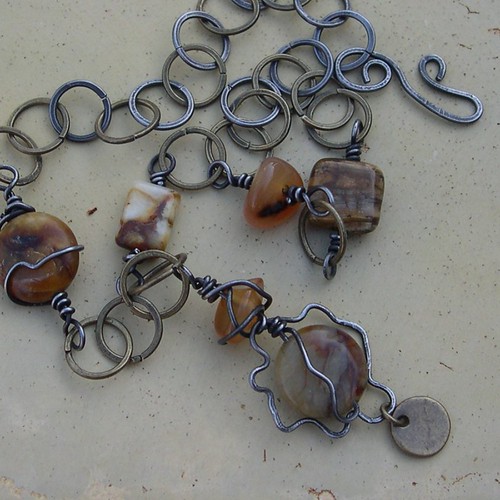 Desert Flower The warm beige tones in this necklace are re… Flickr