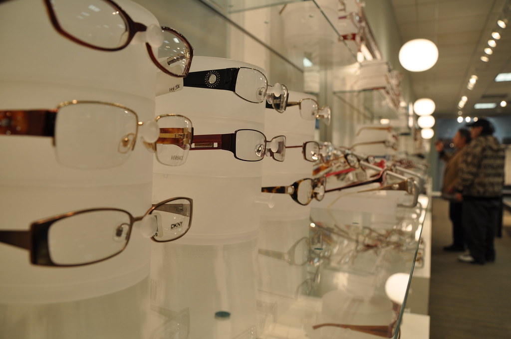 Lenscrafters 2009 At the mall with Jimmy looking at glasse