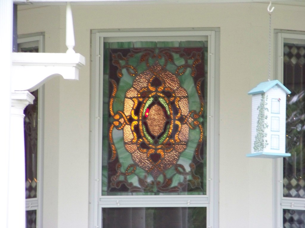 Aviston_IL08 Stained glass in the Stair Hall Nook of the … Flickr