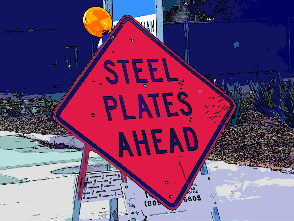 steel plates ahead and and what?? 104/365 Flickr