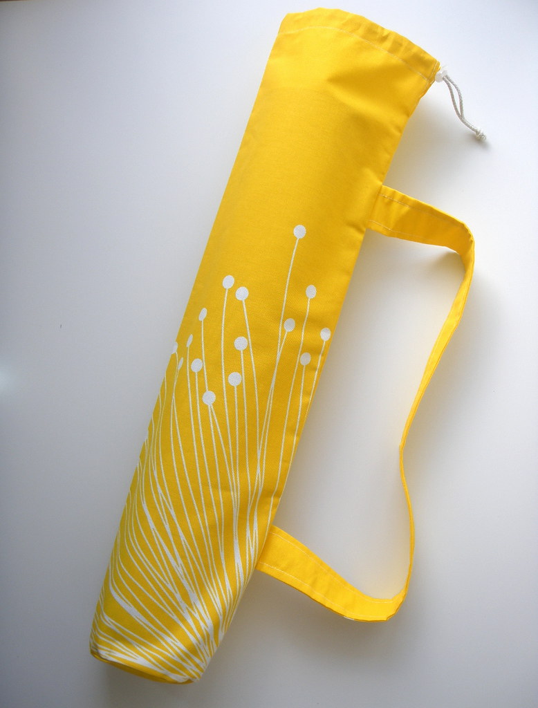 Yoga Mat Bag Sunny Yellow Yogatasche Yoga Mat Bag Handmade… Flickr