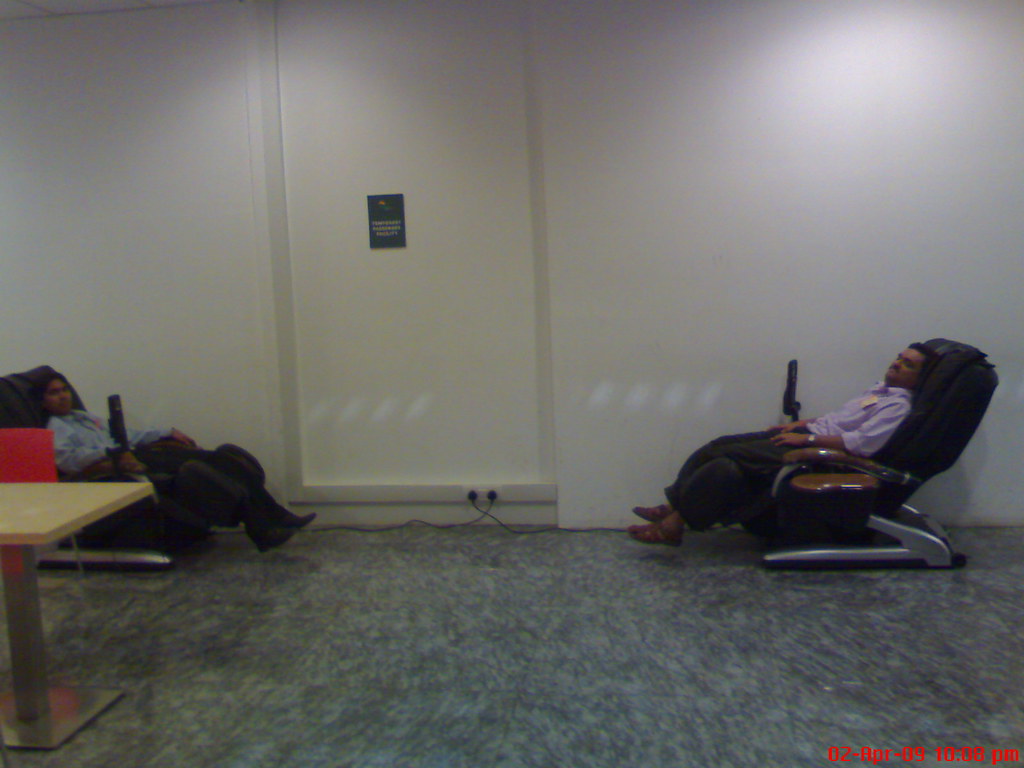 Massage chairs Bangalore Airport Of course, airport auth… Flickr