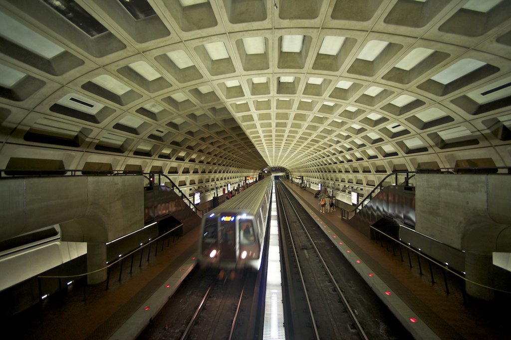 Farragut West Metro with train The beauty and symmetry of … Flickr