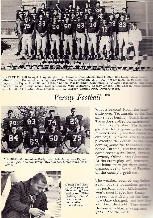Drumright, OK.,1964 Football Team wright4735 Flickr