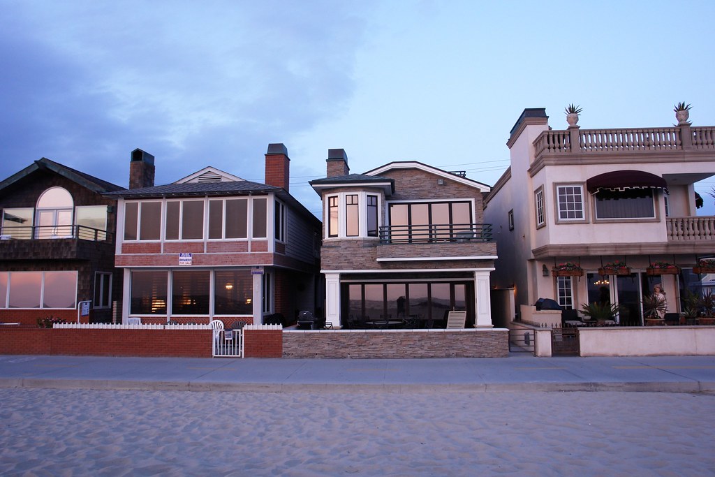 Sunset at Newport Beach (Homes) The Line Alex Proimos Flickr