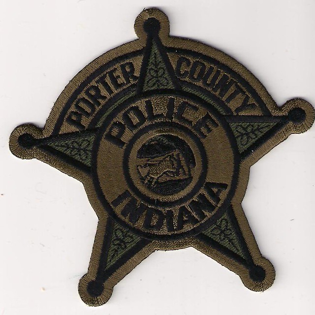 Porter County Polie (olive drab) Indiana Patch Collectors Association
