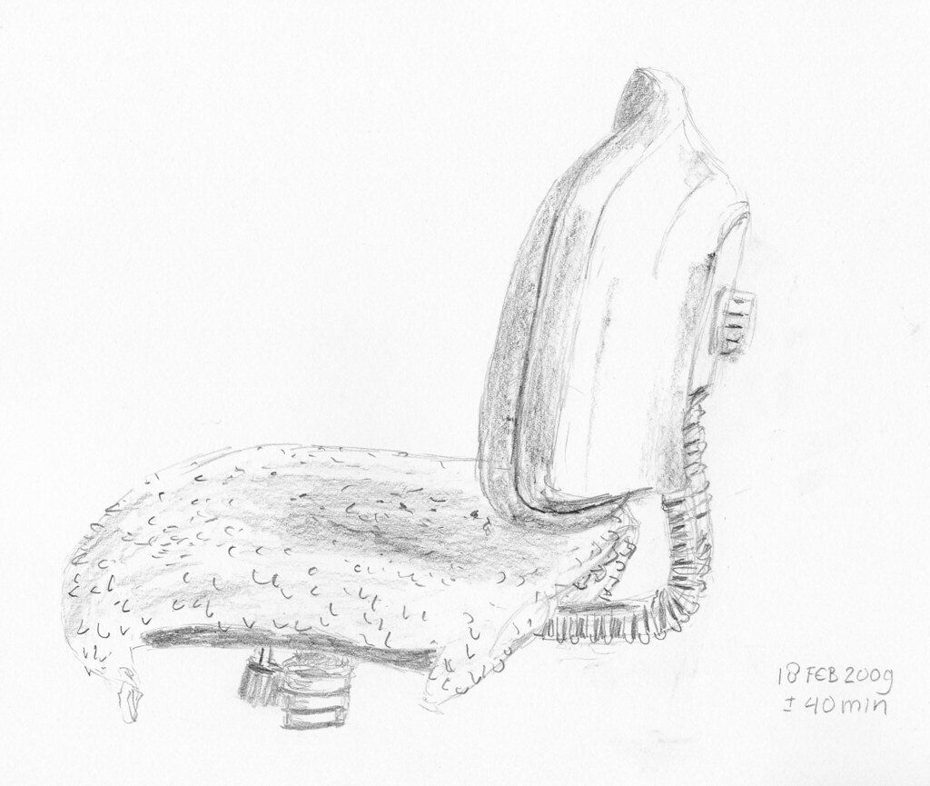 Office chair drawing I decided to draw an office chair and… Flickr