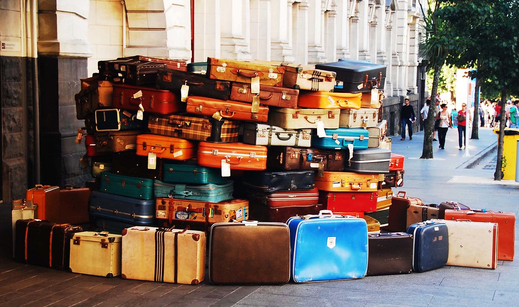 Suitcases on Queen Street This temporary artwork has an en… Flickr
