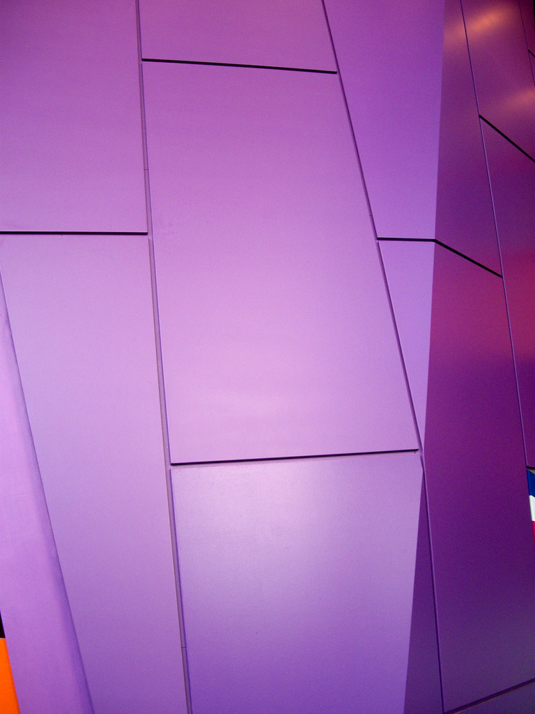 Purple Wall The internal walls of the Lowry Arts Centre in… Flickr