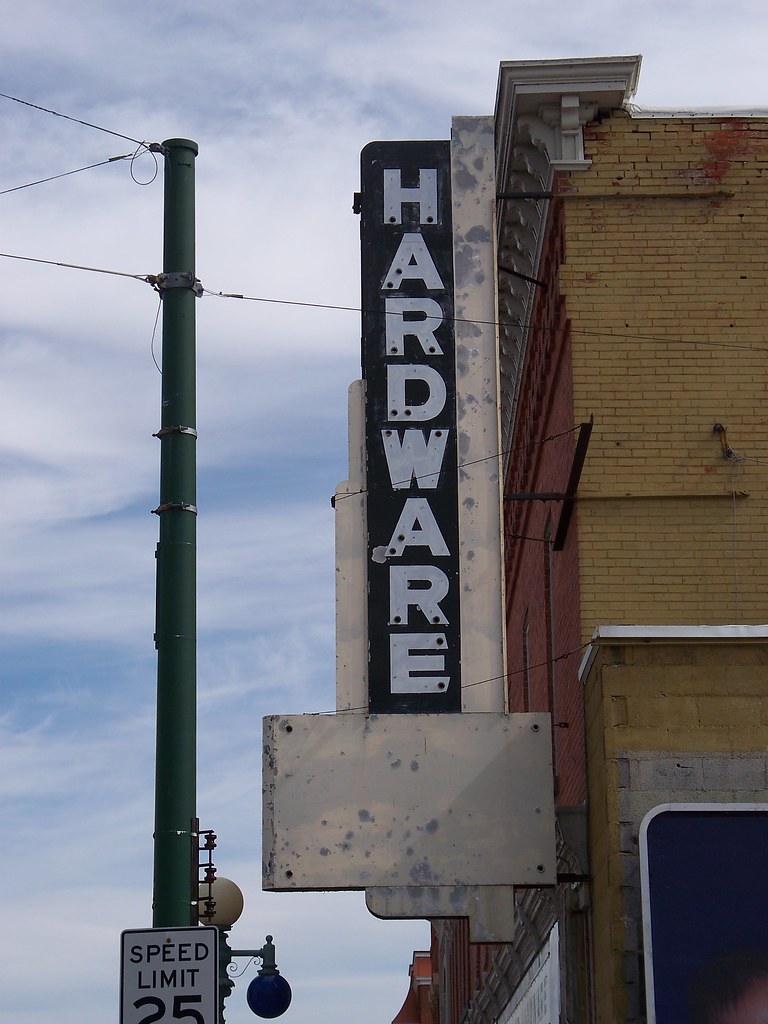 OH Oak Harbor Hardware Former neon sign for a hardward p… Flickr