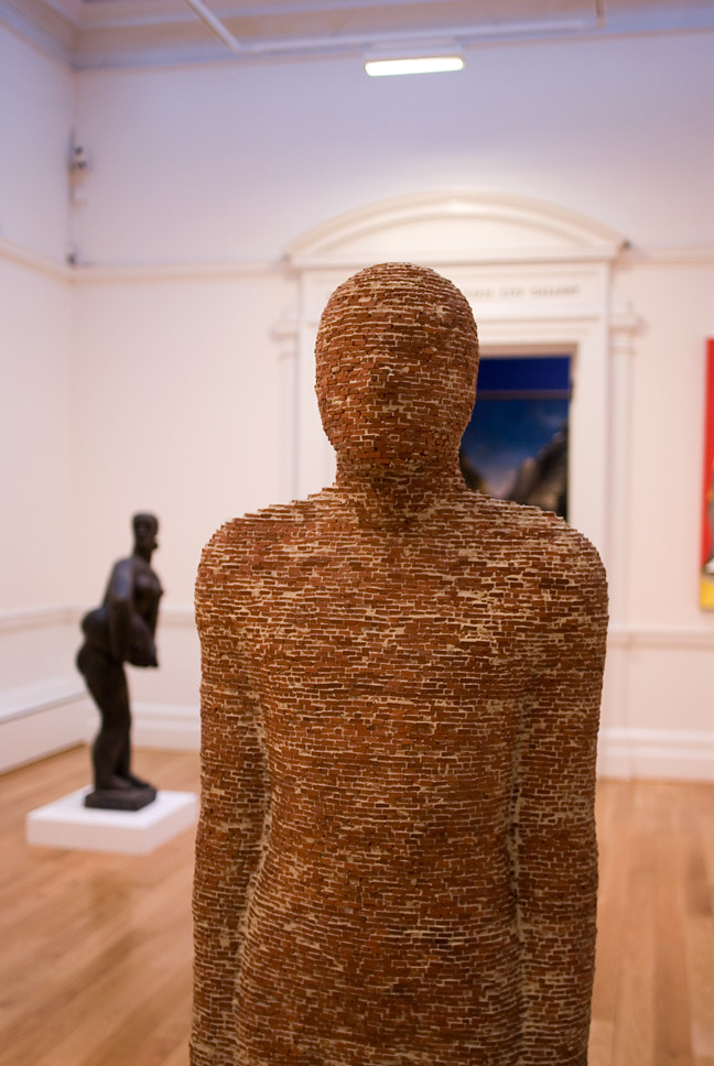 Gormleys Brick Man Anthony Gormley on display in Leeds Art… »WOLFE
