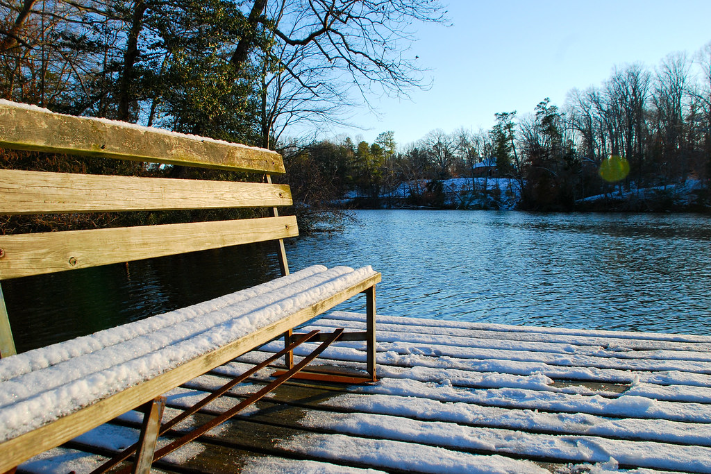 Snow on Lake Matoaka Photo by Enming Song William & Mary … Flickr