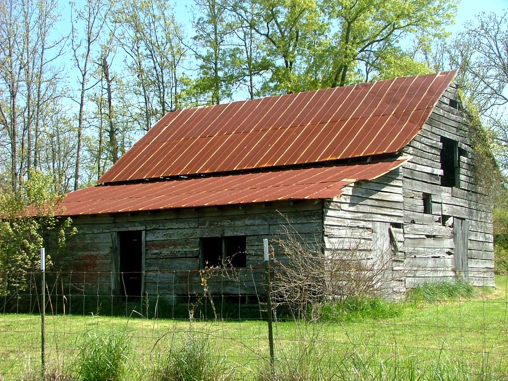 Old Tin Roof Barn With Shed, Rural Saline County AR Flickr