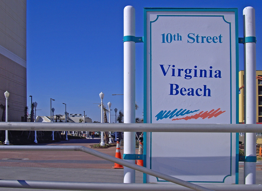 10th Street Oceanfront Sign Virginia Beach (VA) Februar… Flickr