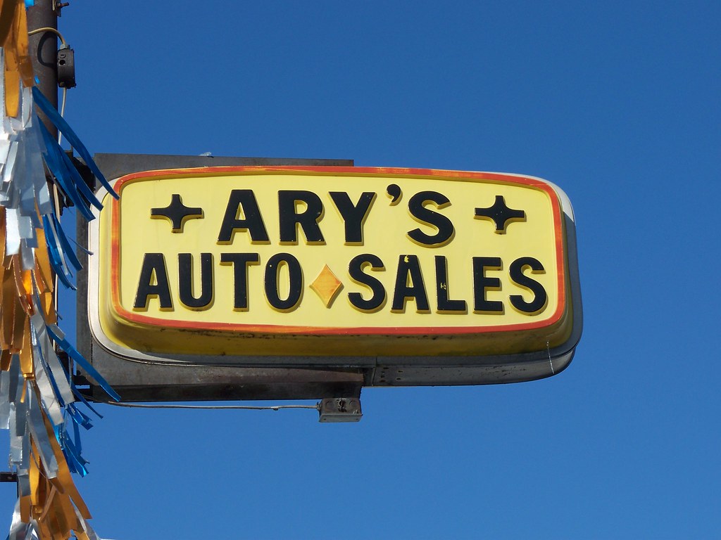 OH Piqua Ary's Auto Sales Vacuform sign for Ary's Auto S… Flickr