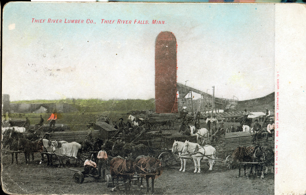 Postcard Thief River Falls Lumber Mill Looking South… Flickr