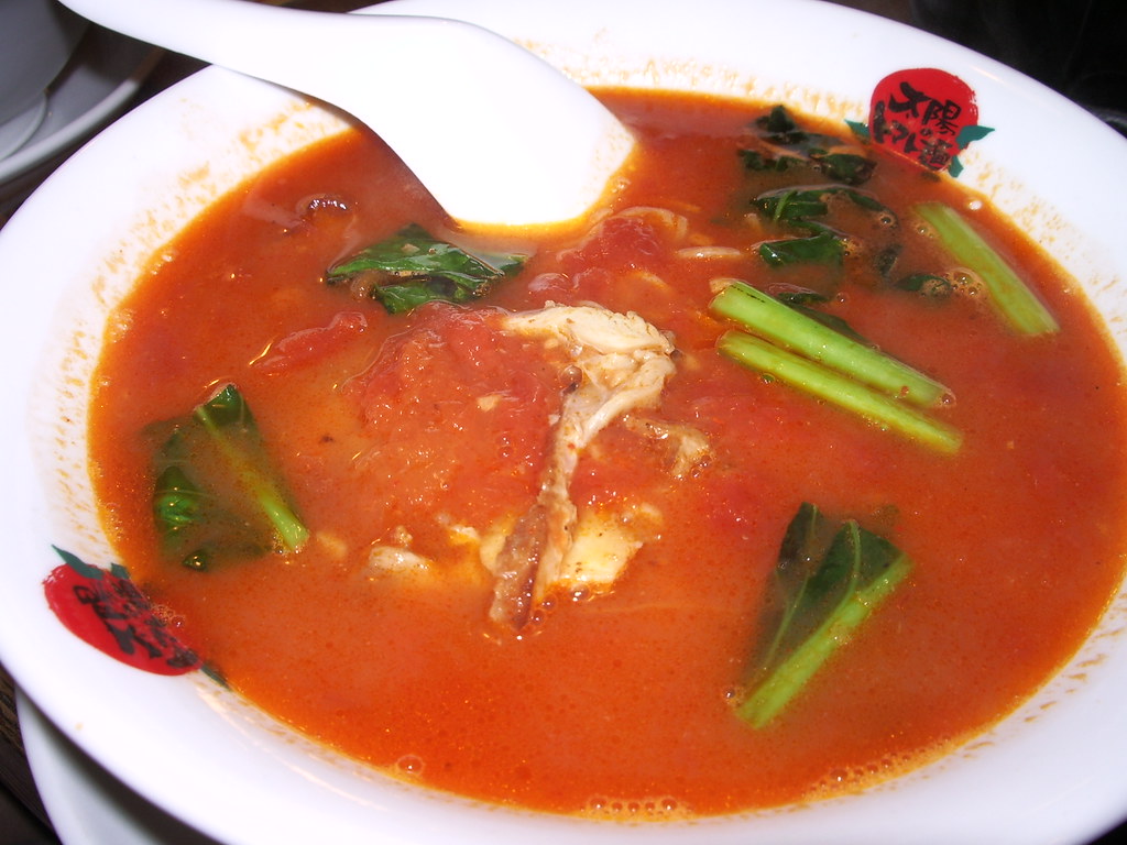 Tomato Ramen Taiyou no Ramen, Tokyo Japan Chicken broth wi… Flickr