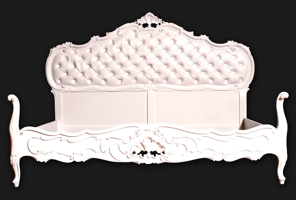 Letto barocco veneziano capitonne bianco Letto barocco ven… Flickr