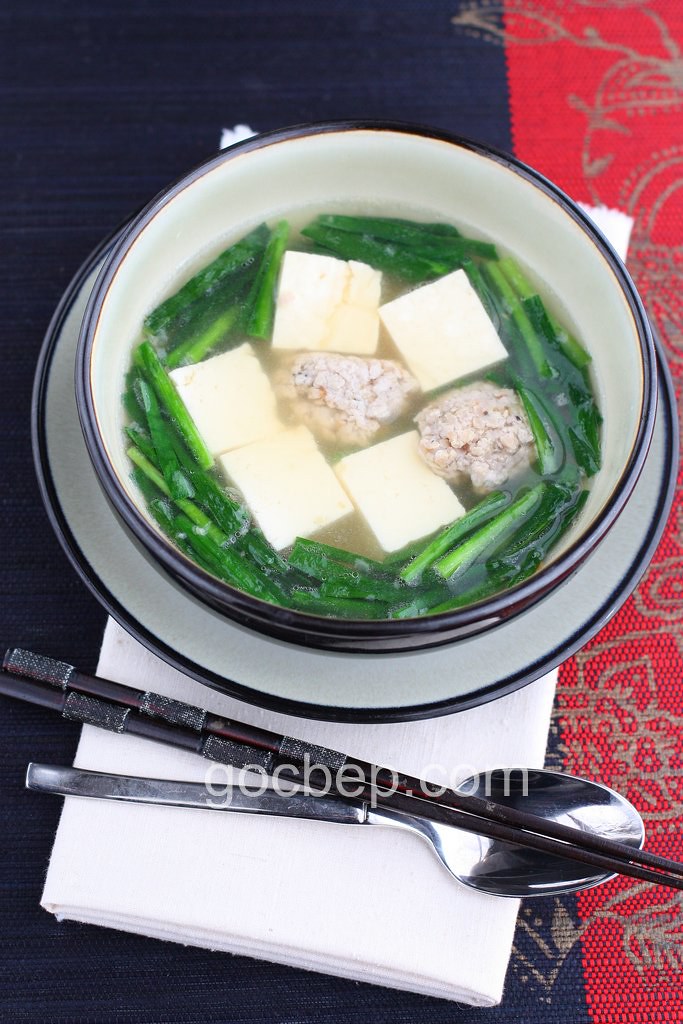 vietnamese style garlic chive tofu pork soup canh hẹ đậu h… Flickr