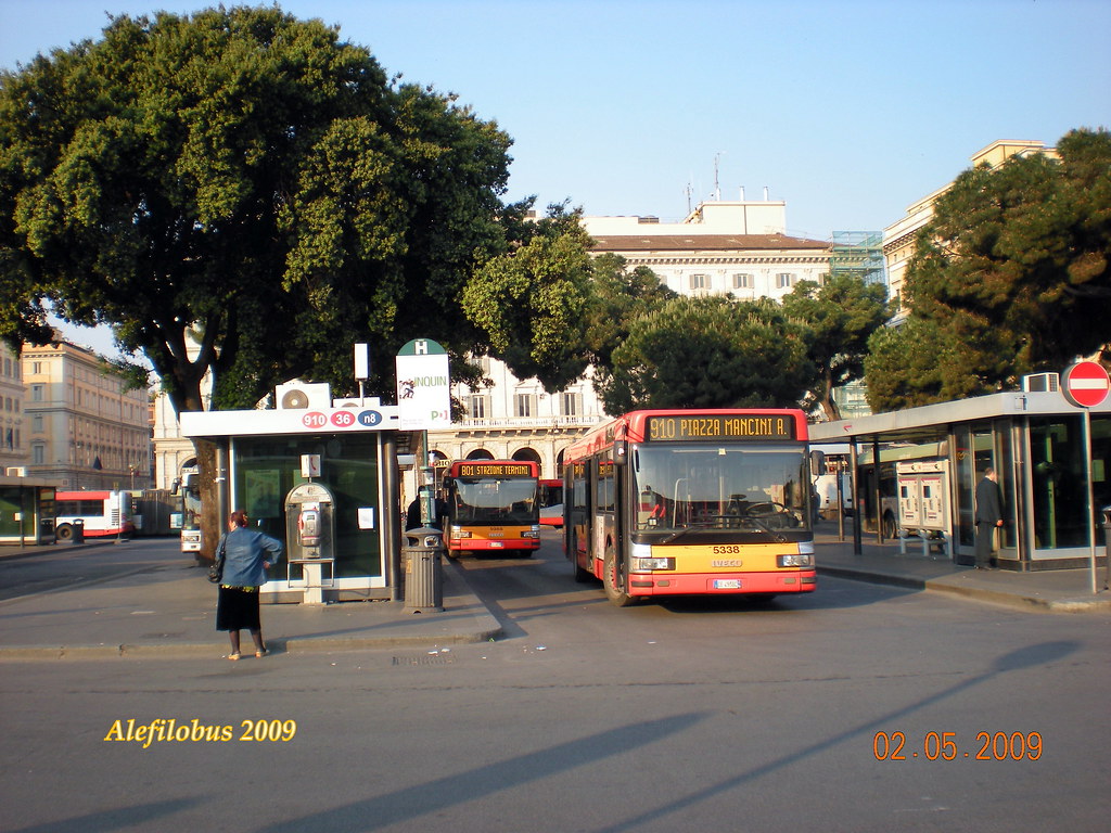 Roma corsia H piazza dei Cinquecento capolinea Stazione TERMINI