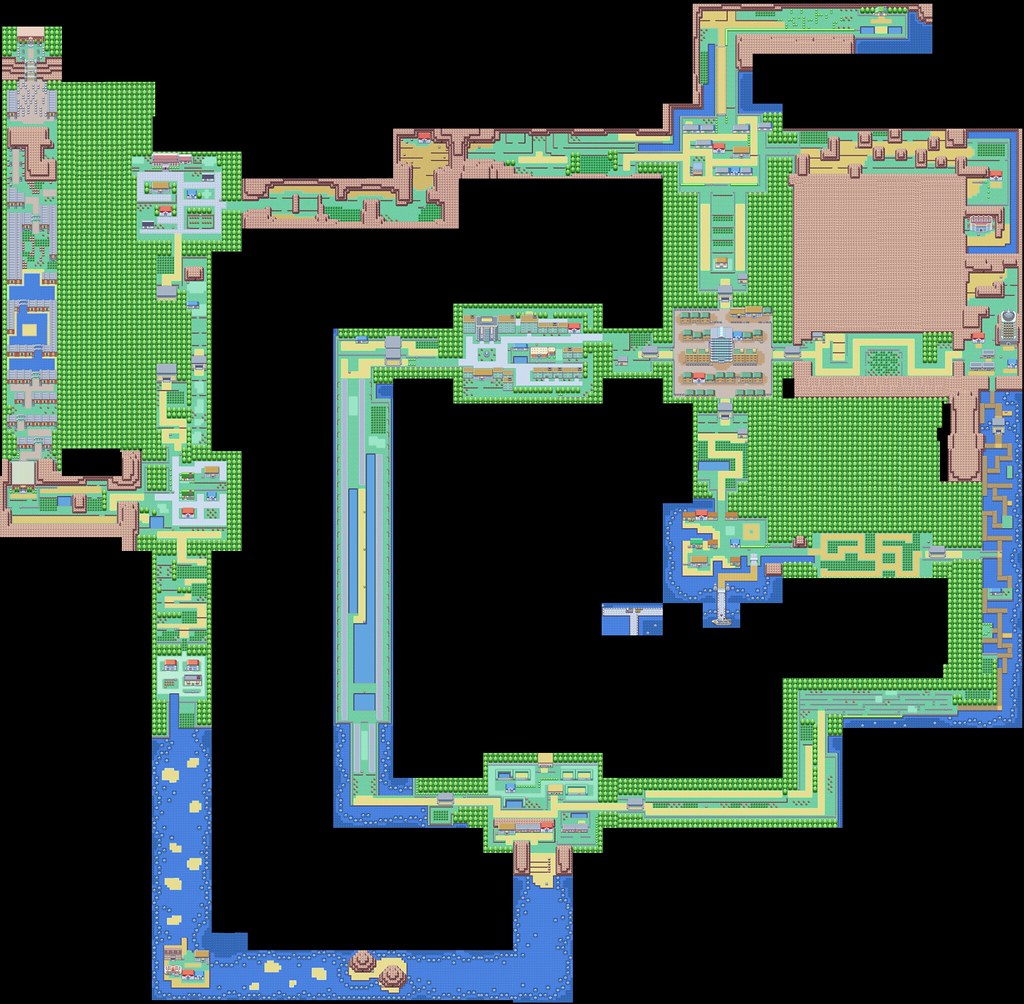 KANTO POKEMON MAP Este é o mapa do continente de Kanto tam… Flickr