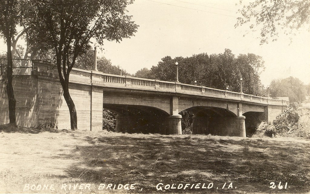 Boone River, Bridge, Goldfield, Iowa Postmarked August 2, … Flickr