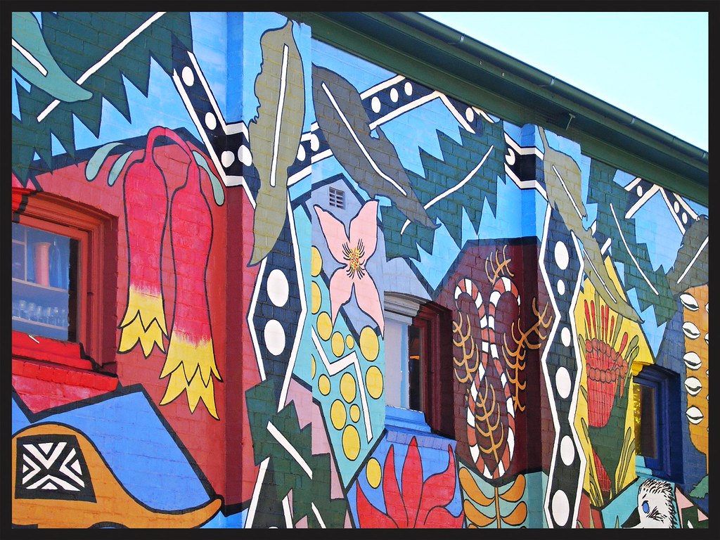 Mural designed by Jenny Kee, Blackheath, NSW, Australia Flickr