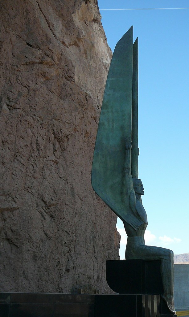 Hoover Dam Art Deco Statue 1 Bryce Hervert Flickr