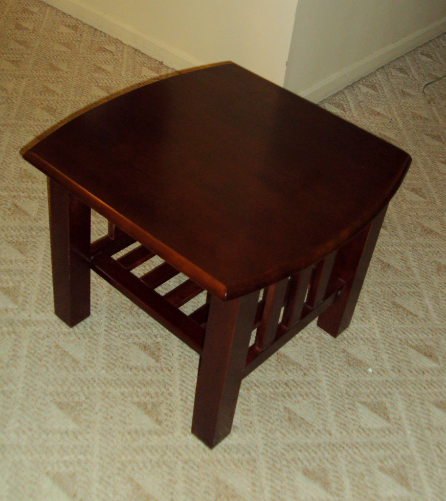 End table (50/OBO) Beautiful end table for sale. Walnut f… Flickr