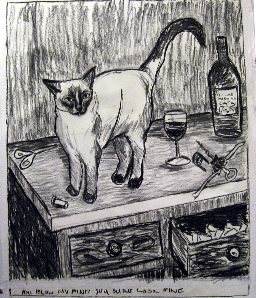 Charcoal 2 AL Charcoal, finished, sprayed with hairspray, … Flickr