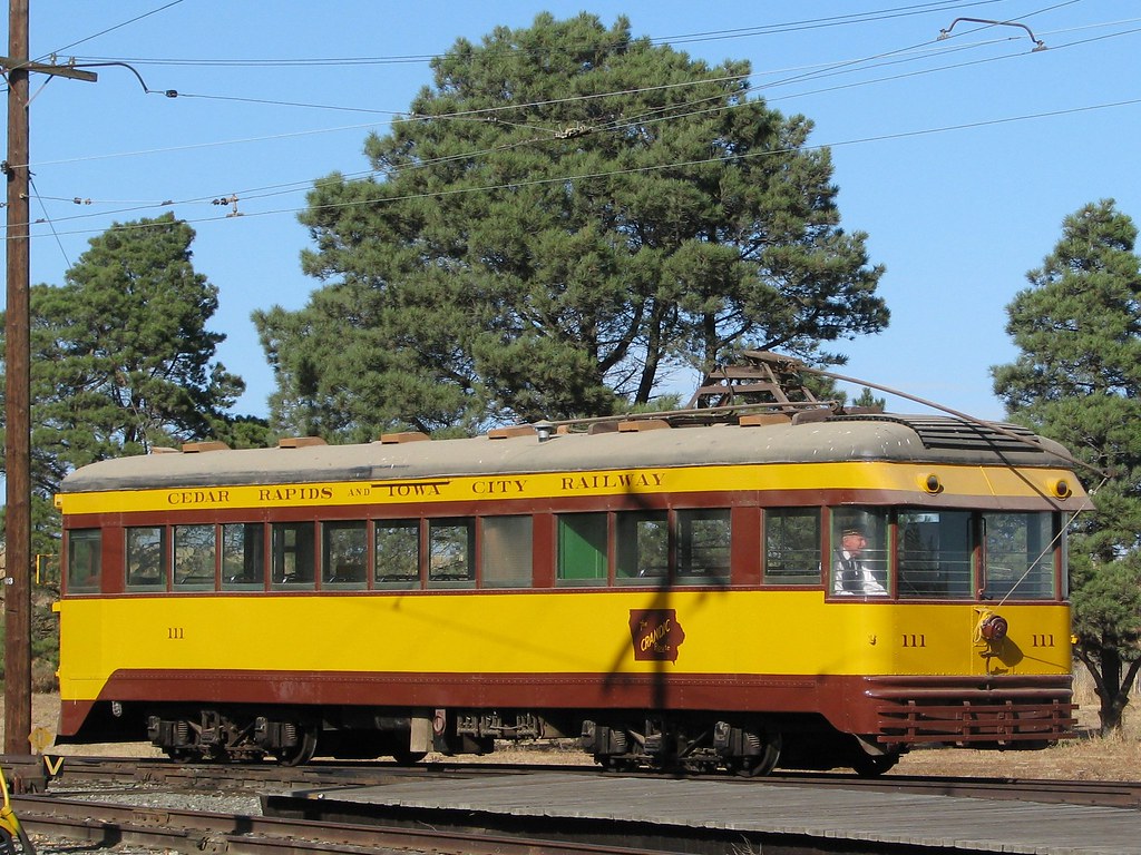 Cedar Rapids & Iowa City 111 Cincinnati Car Company interurban