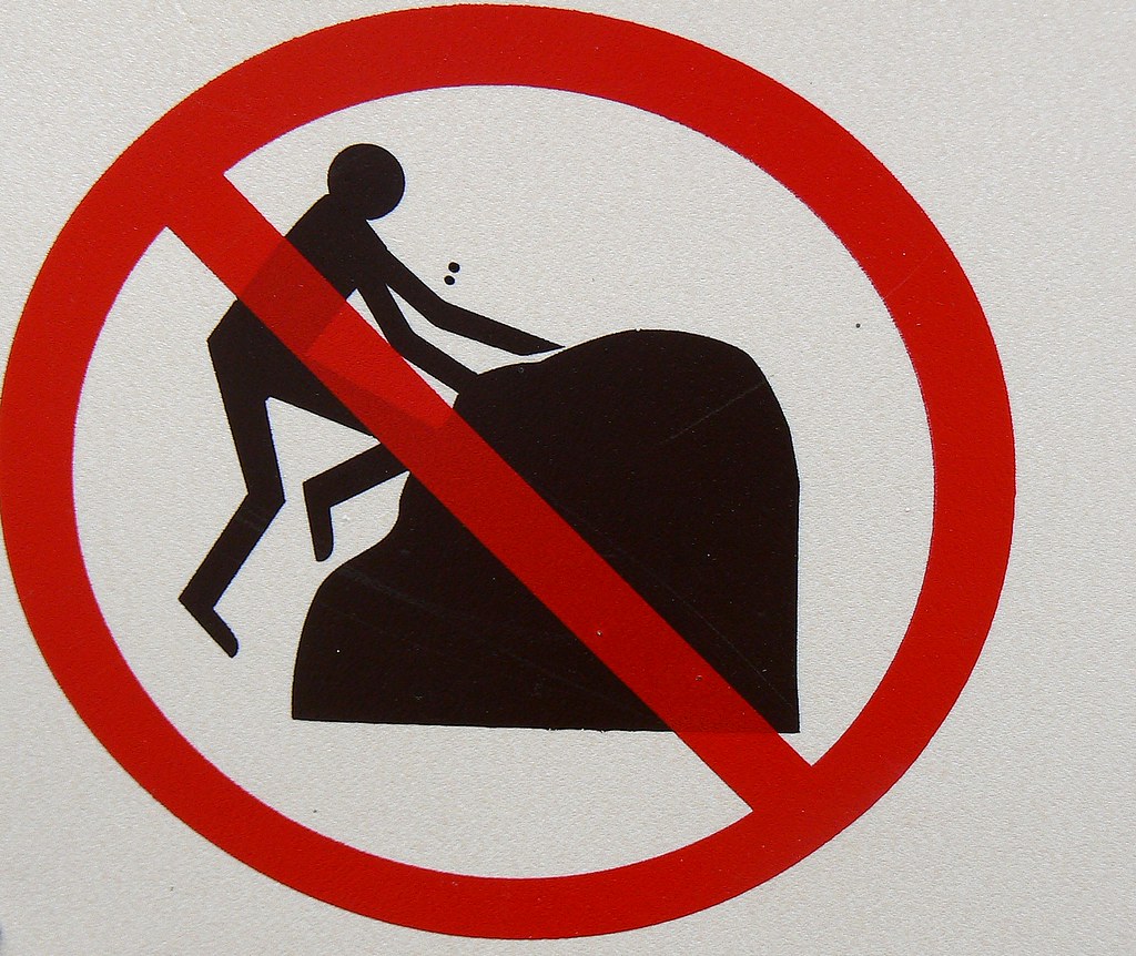 No rock climbing sign No climbing allowed phototouring Flickr