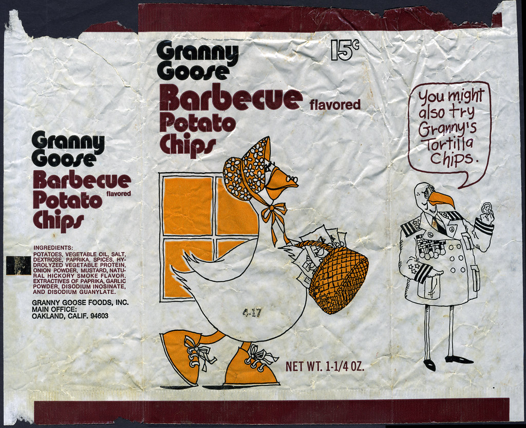 Granny Goose Barbecue flavored potato chips 15cent bag … Flickr