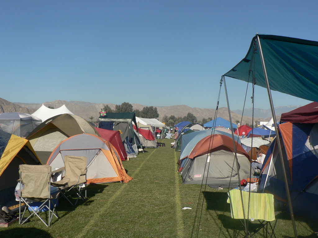 Coachella Camping View from our tent on day 2. Betsy Allen Flickr
