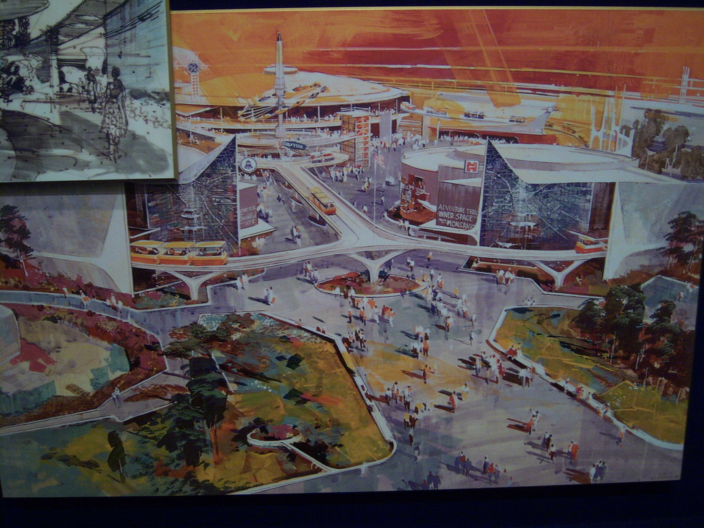 Art and Exhibits in the lobby of the Disneyland Opera House a photo