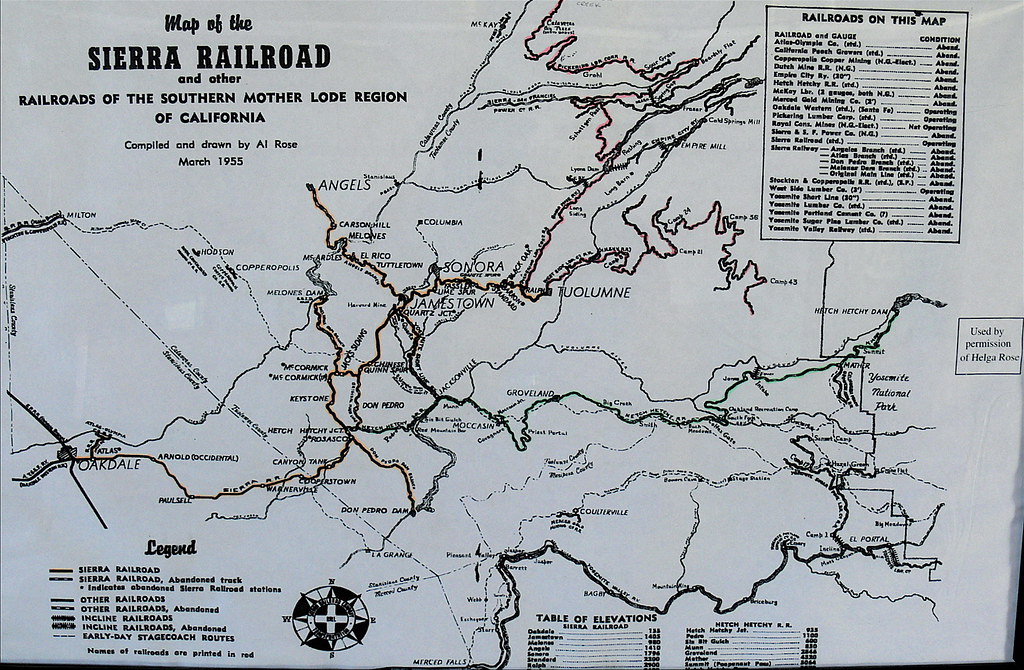 Sierra Railroad Map of the Mother Lode Region of Californi… Flickr