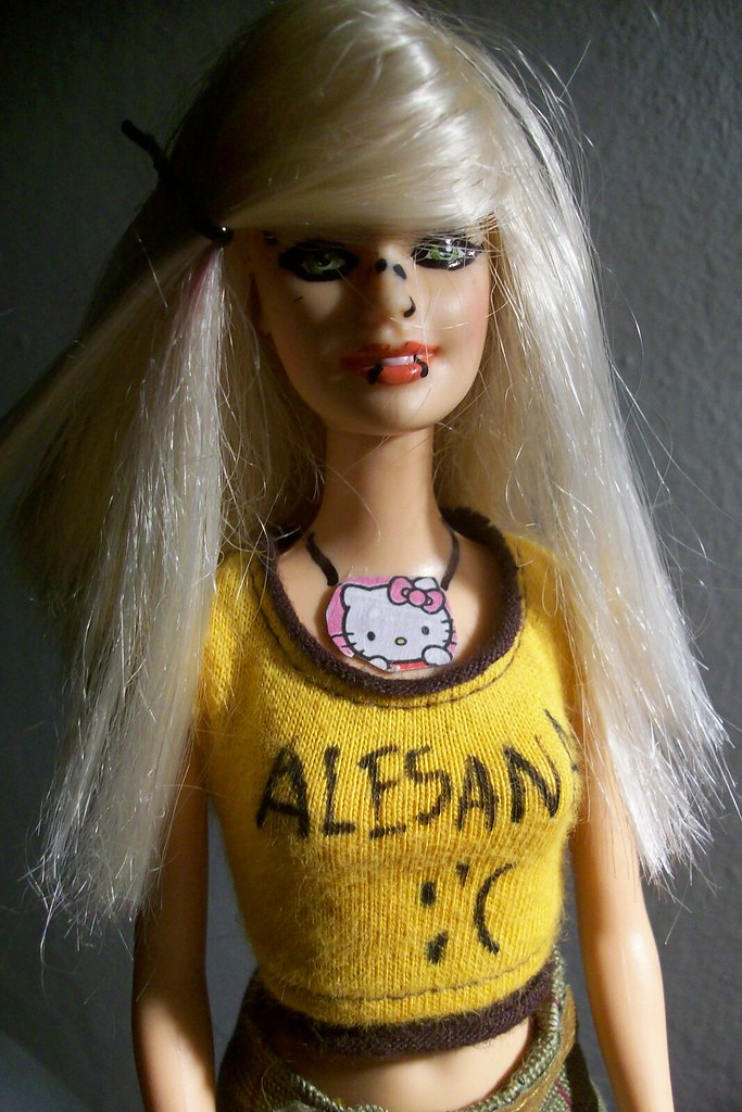 The real EmoBarbie a older barbie... P my demon days Flickr