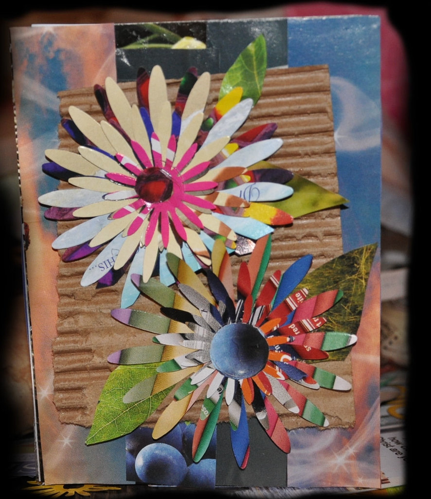 Greeting card from recycled materials Flickr