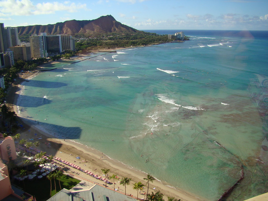 Praia de Waikiki vista do ult.andar Sheraton DAVID KALAKAUA Flickr