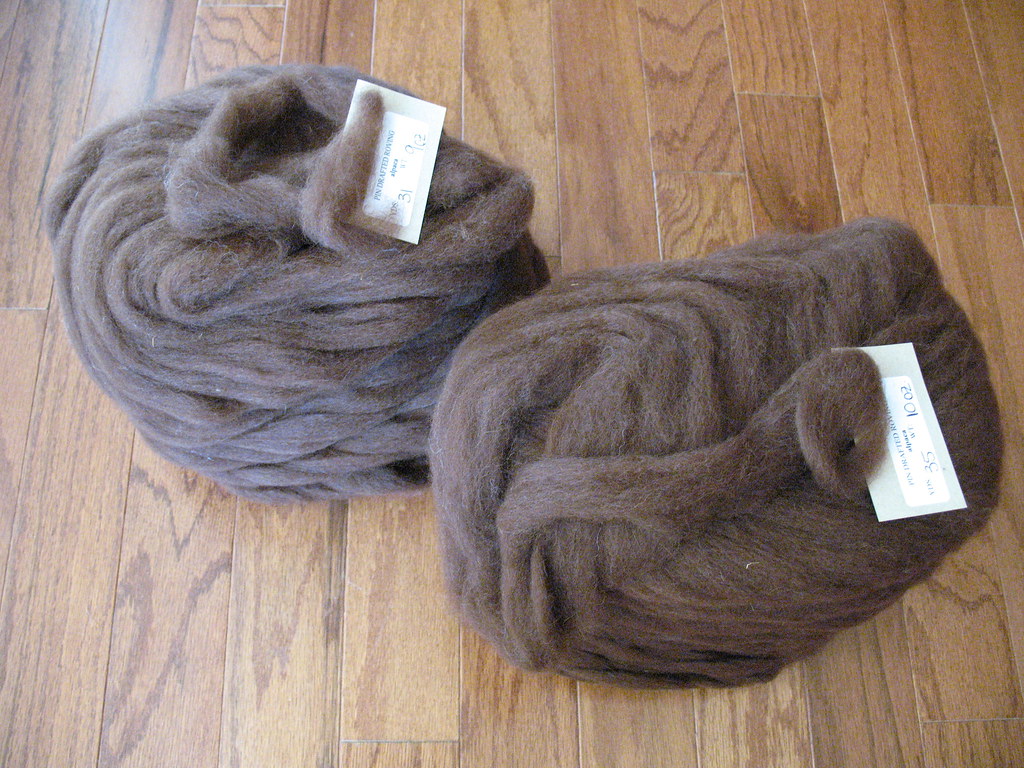 Alpaca Fleece 100 Alpaca 1 pound 3 ounces 66 yards of pin… Flickr